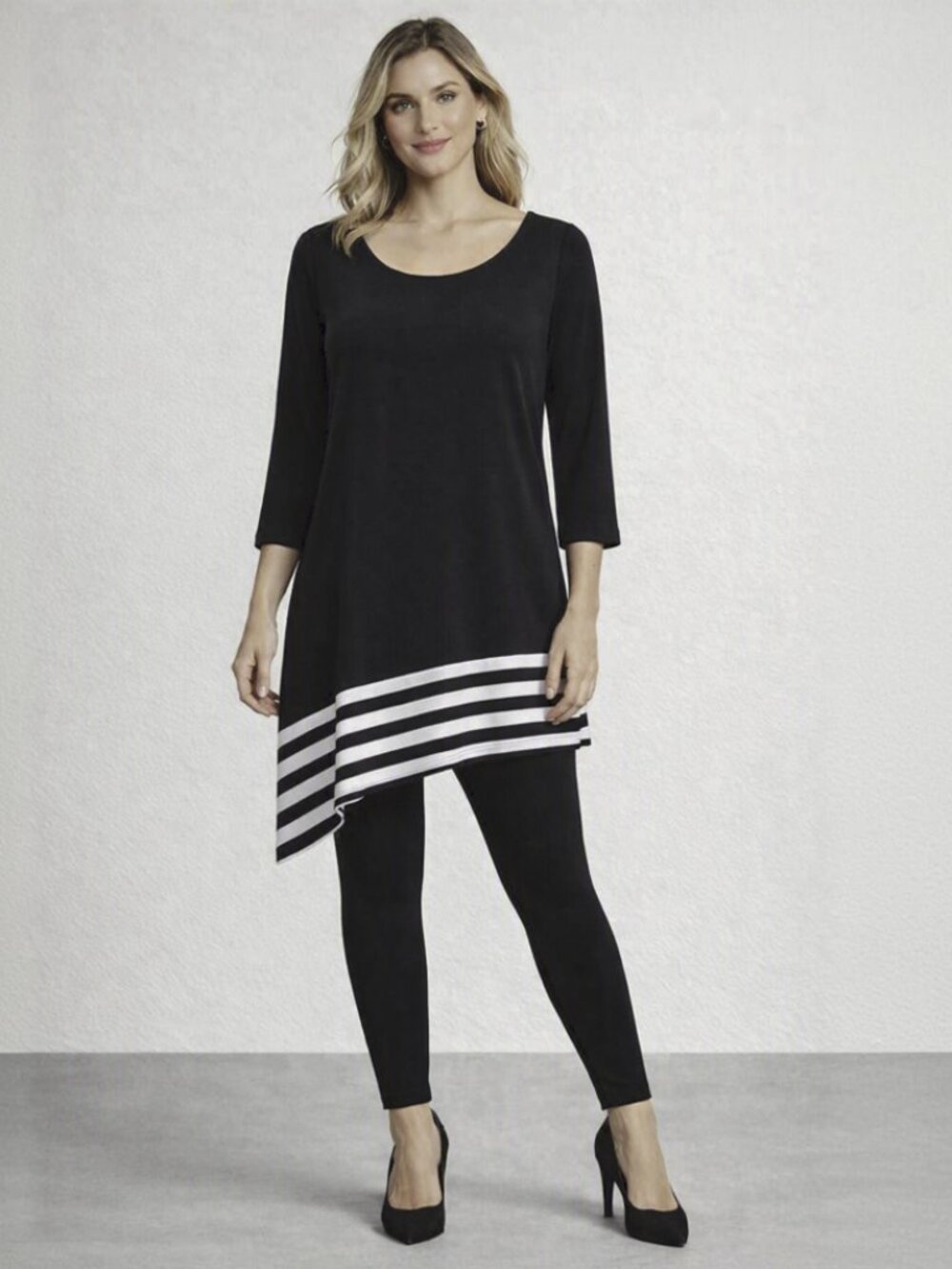 Christopher & Banks Asymmetrical Tunic Top